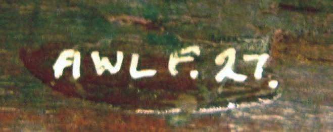Harry mentioned to me that the late Leo Fleischmann placed inscriptions, usually in white, on objects in his collections including his initials, as shown on the inscriptions and labels database; for