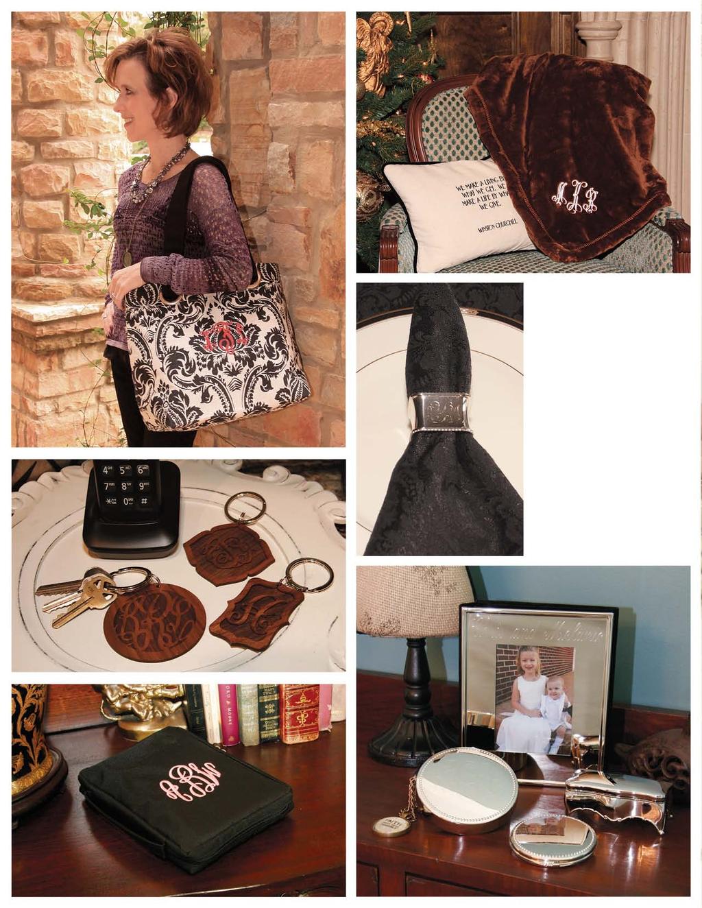 a. EH0085 $59 Brocade Traveler Tote d. b. a. EB0019 $65 Cozy Throw b. GG0088 $30 Square Napkin Rings set of 4 rings, 1.5 all sides c. GG0104 $39 Round Wooden Keychain d.