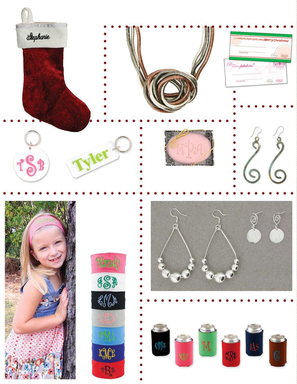 Stocking Stuffers Under $18 GG0060 $28 Satin Lined Red Velvet Christmas Stocking JN0399-(specify color) $16 Sculpture to Wear Necklaces -0100 silvertone -0300 hematite -0500 chocolate Not sure what