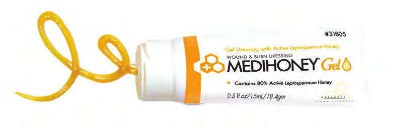 WOUND DRESSINGS MEDIHONEY If debridement and the promotion of healthy tissue is your clinical objective, consider MEDIHONEY for your wound.