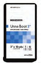 COMPRESSION DRESSINGS Unna Boots Gauze bandage that has been evenly impregnated with a non-hardening paste of zinc oxide to provide venous ulcer