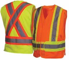 RCA2710X2 Lime 2XL adjusts to 5XL RCA2720M Orange Medium adjusts to XL RCA2720X2 Orange 2XL adjusts to 5XL Hi-vis solid polyester 2'' 3M