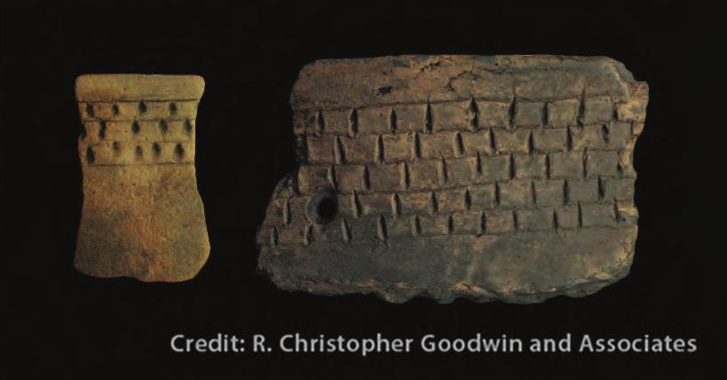patterns (H). Some vessels had very complex designs that include rectangular, curvilinear and zoned elements (I and J).