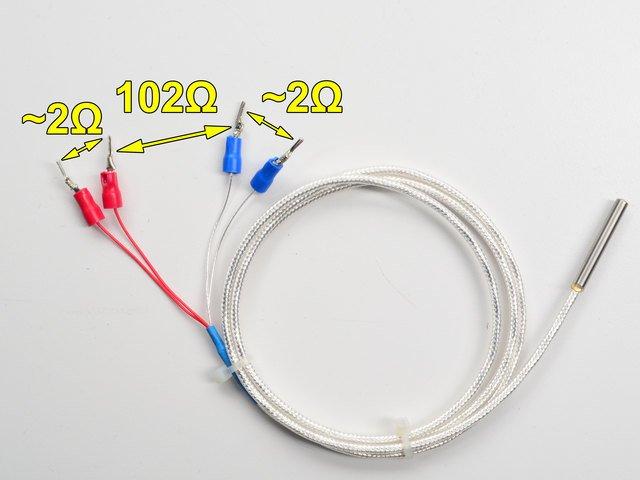 RTD Wiring & Config RTDs are really very simple devices: just a small strip of Platinum that measures 100Ω or 1000Ω exactly at 0 C. Bonded to the PT100/PT1000 are 2, 3 or 4 wires.