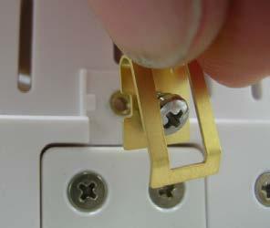 Position the contact/screw onto the Contact 1 location.