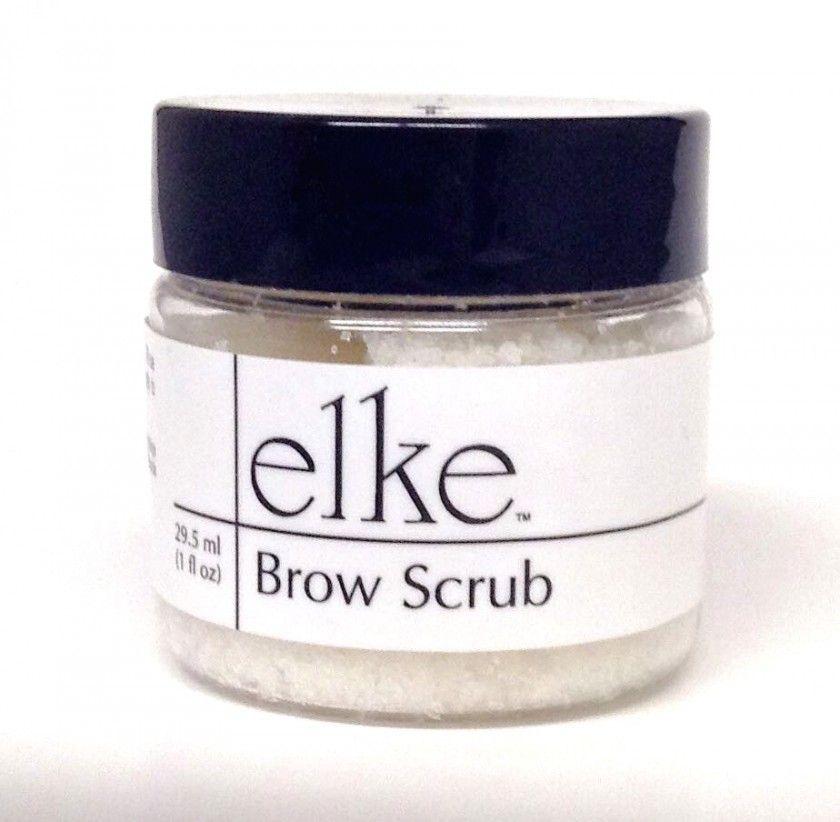 Stimulates circulation and growth at the root of the brow hair, similar to brushing hair by using a *very strong exfoliation, with the right consistency and texture.