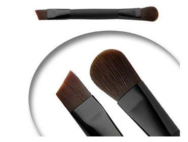 MINI DUO BROW BRUSH TRAVEL BROW Perfect for travel. Our super cute Mini Duo Brow Brush is 3 long and faux squirrel.