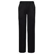 Trousers Formal, tailored, plain black trousers.