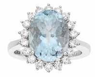 Temelli Aquamarine & Diamond Earrings 13-171 $3400 Oval Diamond