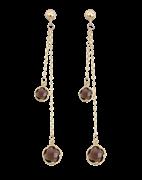 Agate & Diamond Isadora Earrings 13-248 $3950 18ct Rose