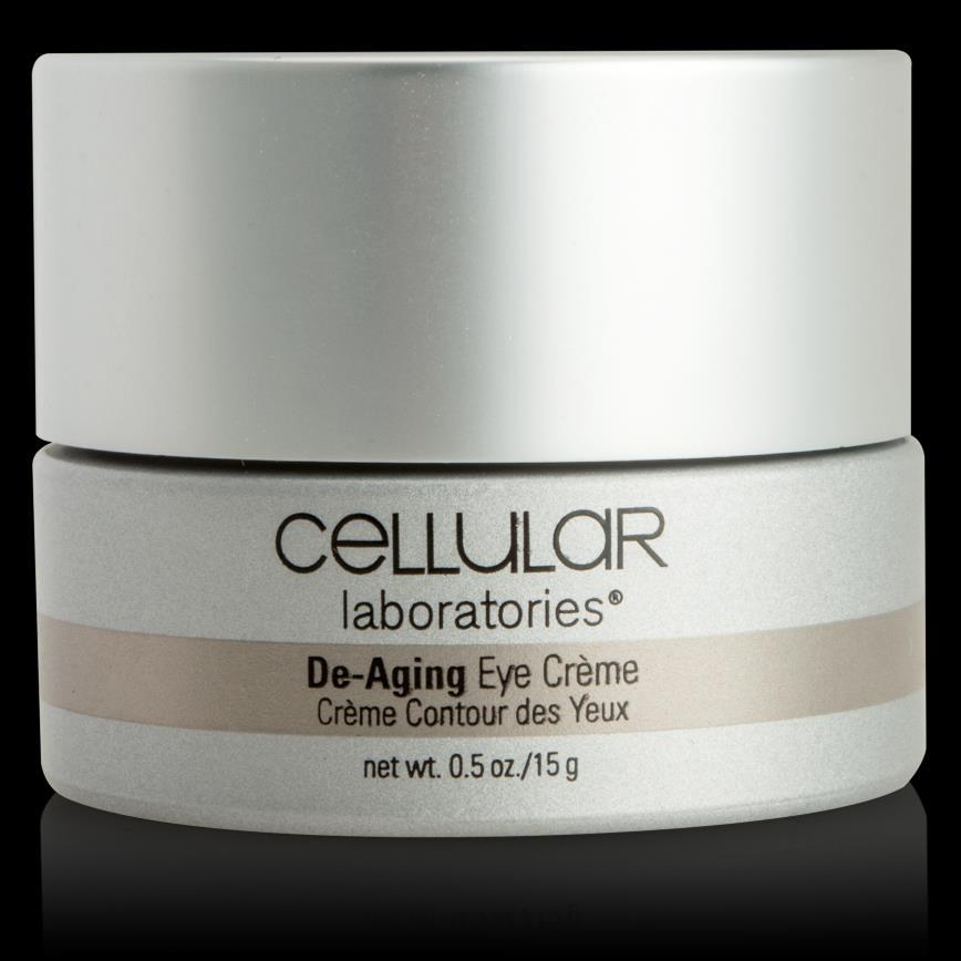 CELLULAR LABORATORIES DE-AGING EYE CRÈME Helps reduce the appearance of puffiness and dark circles around the eyes Moisturises and