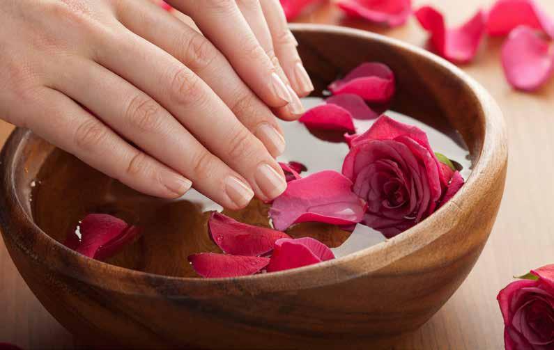 Nail Treatments ELEMENTAL NATURE SM MANICURE & PEDICURE This customized experience for hands and feet includes proper maintenance and grooming of nails and cuticles, personalized massage, customized