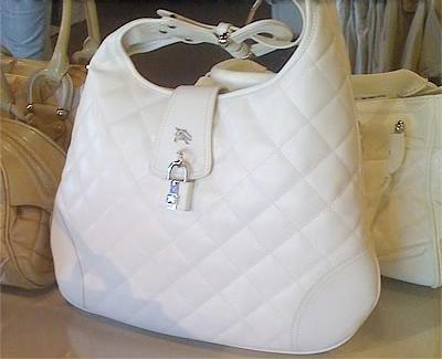 Burberry BQL Brook Bag 11676192 in white New with tags / Retail: $924 (Call for dealer pricing) White quilted leather & Silver Hardware Dimensions: length 16" x height 11" x width 2 1/2" please