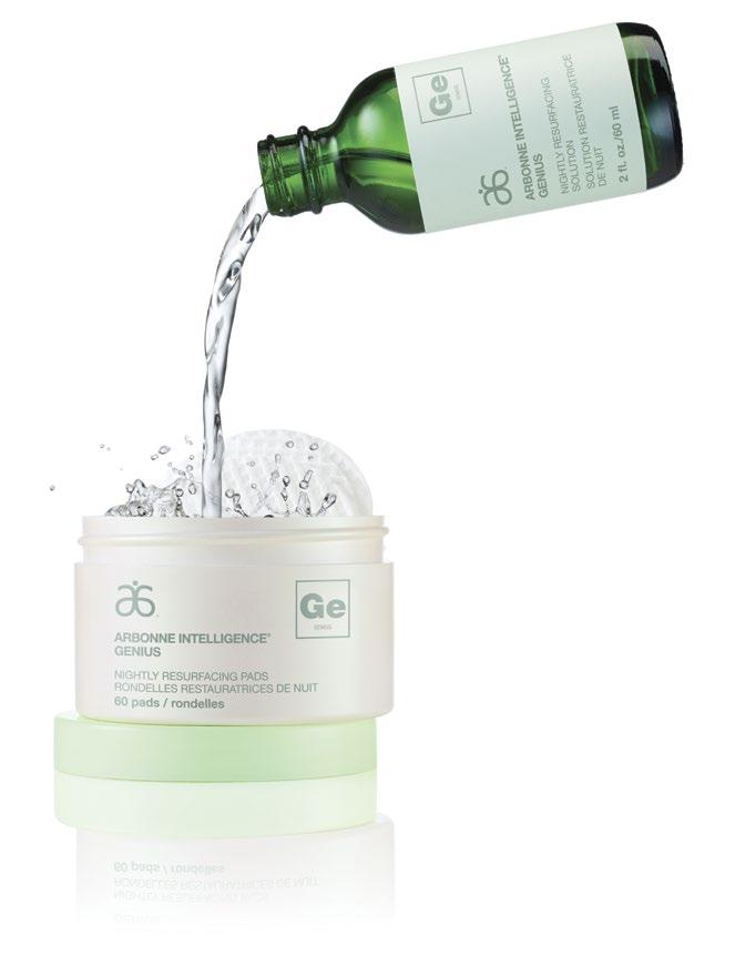 MEET THE PRODUCT ARBONNE INTELLIGENCE GENIUS Isn t it time to outsmart your skin? Arbonne Intelligence brings next-generation innovation to the forefront with a multitasking, revolutionary formula.