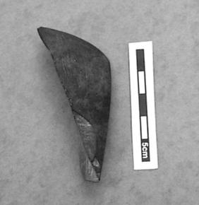 dating to c. 1600-1400 BC. Figure 33: Portion of a polished stone axe from Leedaun Area II, Co. Mayo. Corrstown, Co.