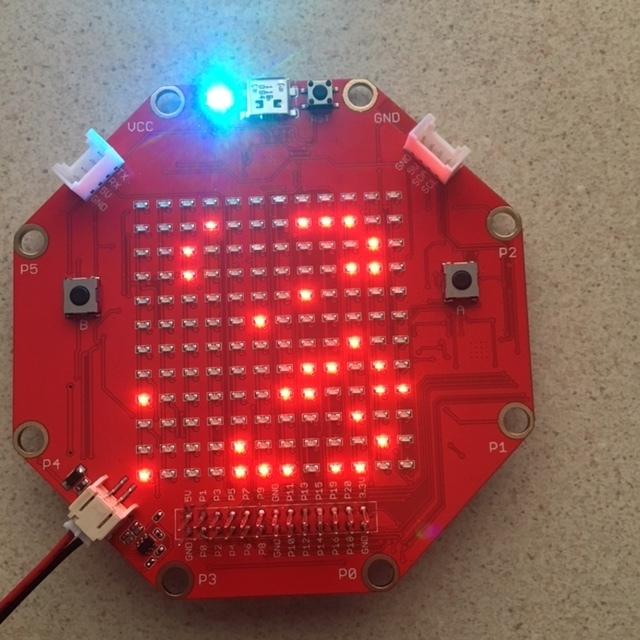 LED Matrix The LED matrix on the Sino:bit has several important differences from the one found on the Micro:bit. The most obvious is that it is a 12x12 matrix rather than a 5x5 one.