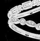 $1,799 18ct White Gold Baguette and