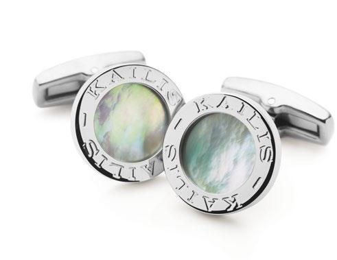 From top-left: Mother of Pearl Cufflinks,