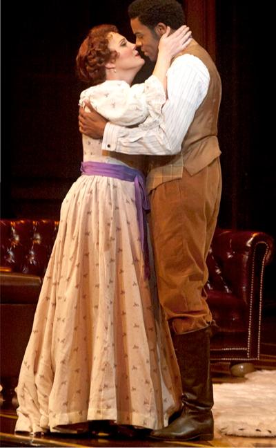Rebecca Davis as Violetta & Michael Dailey as Alfredo; photo courtesy of R. Shomler. But Sunday afternoon it was different. The Violetta of Rebecca Davis could not have acted otherwise.