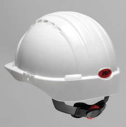 also available for greater visibility, especially when looking up or in confined spaces Brushed nylon backed foam (Evolution ) or Chamlon (Evolution Deluxe) sweatband Universal accessory slots accept