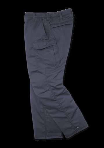15 NEW DUAL-COMPLIANT TACTICAL PANT Contoured waistband Pleated, articulated knee Triple-felled seams Bottom of pant