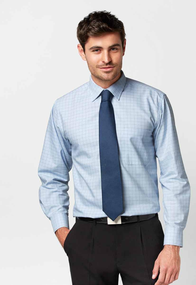 OASIS OXFORD CHECK COTTON-RICH SHIRT SH819 MENS SHIRT 55% Cotton, 45% Polyester Yarn dyed Oxford Weave fabric Standard collar with chest pocket Traditional business shirt fit with 2 back shoulder