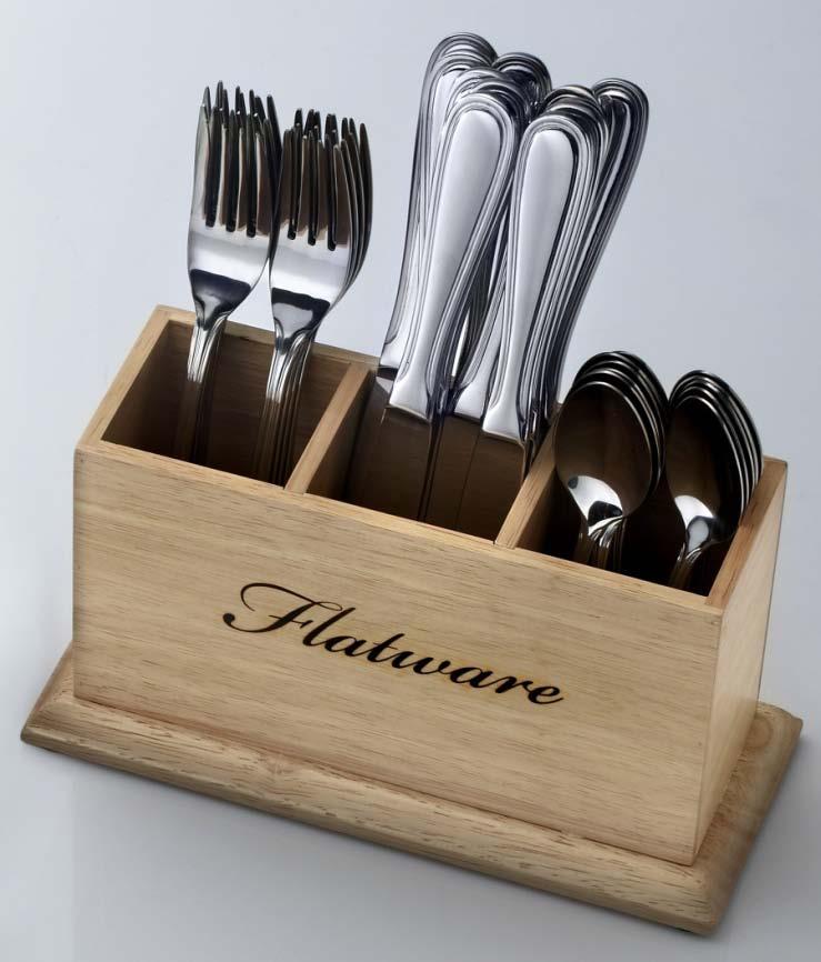 Mikasa Hayden Flatware Buffet Caddy Make your next gathering one to remember with the Mikasa Hayden Flatware Buffet Caddy.