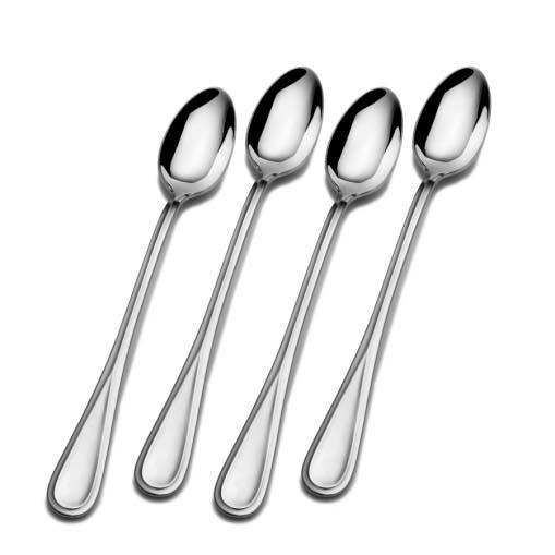 The collection includes a set of four iced beverage spoons, a set of four