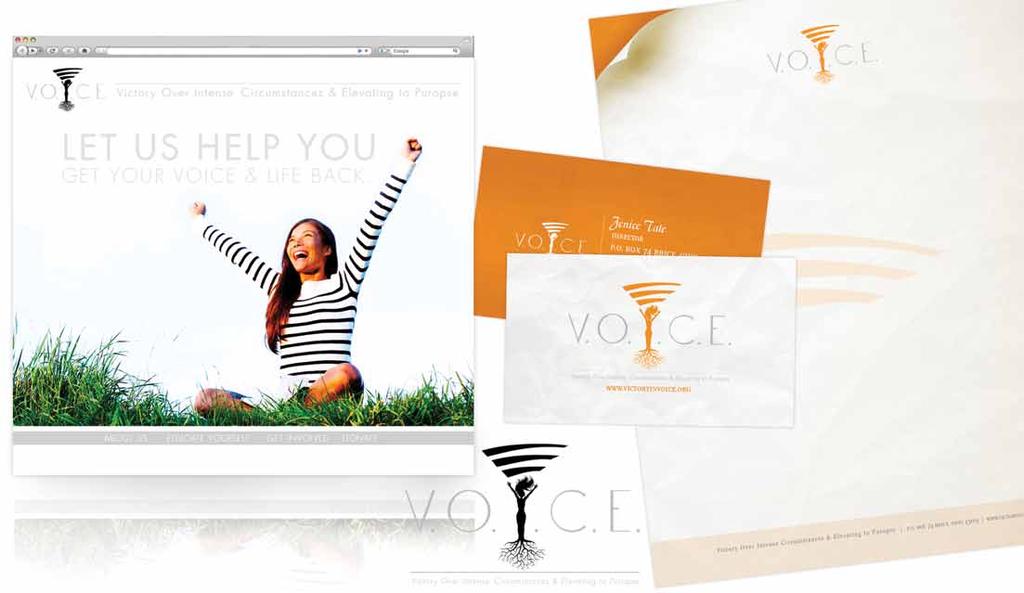 Objective Project V.O.I.C.E. Inc, is a non-profit organization that works with other organizations to help raise awareness about domestic violence and human trafficking.