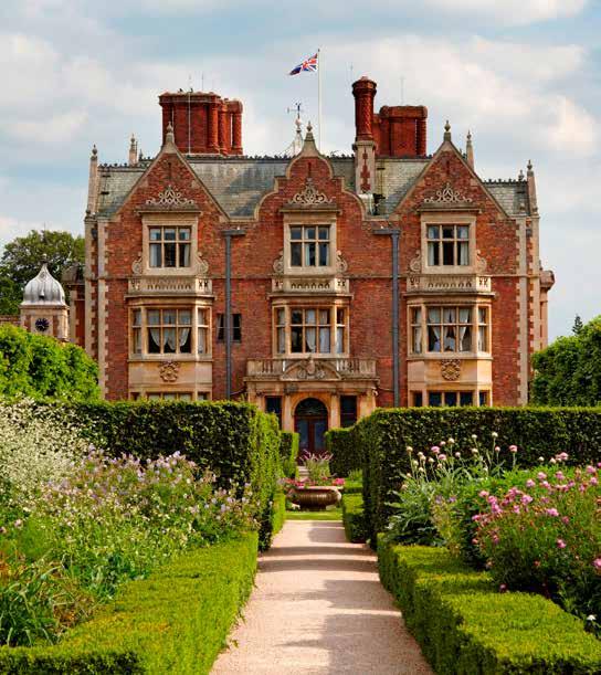 The House of Windsor balances grandeur with approachability, and looks set to thrive for another 100 years Above: Sandringham, the Queen s country retreat in Norfolk Right: A royal shooting party at