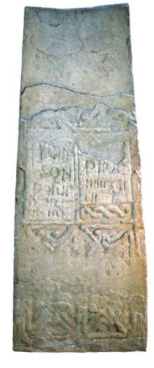 The inscription at the top of the reverse face of the stone is perhaps the most significant.
