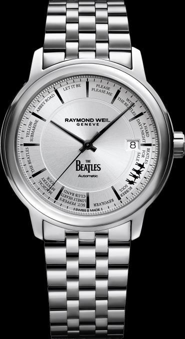 numbered pieces Silver galvanic dial with bespoke The Beatles features: The Beatles