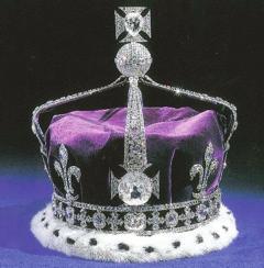 The crown of Queen Elizabeth the Queen Mother The crown of Queen Elizabeth the Queen Mother is set with