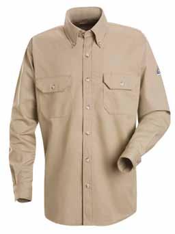 dress uniform shirt Banded, button-down collar. Cuffs with button closure. Button-front placket 7 oz. DRESS UNIFORM SHIRT 2112 NFPA SMU2 (shown left) - Men s (Reg) S-3XL. (Long) M-2XL.