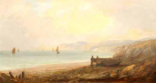 BP*) 638 William Fleming Vallance RSA (Scottish 1827-1904) Gilt framed oil on canvas,