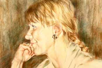 portrait of model Nancy Haggarty (1935-2011), signed 42cm x 49cm 120-160 (+ 21% BP*) Lot 677 677 George Houston RSA RSW RI