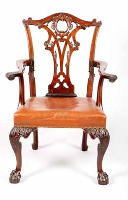 140 Furniture 681-760 Thomas R Callan Ltd Lot 688 matching table Lot 688 1 of 2 carver chairs 688 A very fine