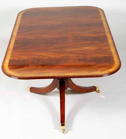 142 Furniture 681-760 Thomas R Callan Ltd Lot 694 693 Crossbanded mahogany double pedestal extending