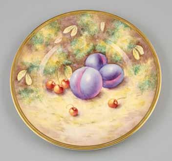 23cm diameter 60-90 (+ 21% BP*) 55 Royal Worcester plate, hand painted with