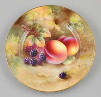 27cm diameter 60-90 (+ 21% BP*) 56 Royal Worcester plate, hand painted with