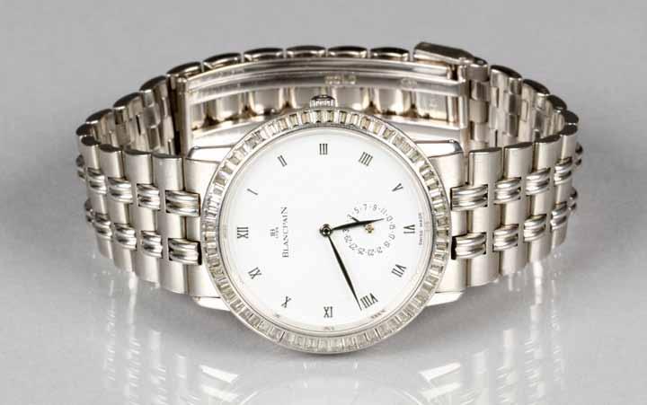 16 Luxury Wrist Watches 61-71 Thomas R Callan Ltd Lot 65 65 Unique gents Blancpain platinum wrist watch, No.