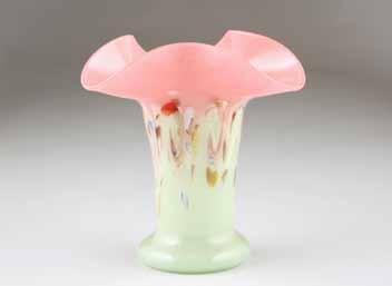 17cm high 100-150 (+ 21% BP*) Lot 254 253 Scottish Vasart glass vase, tapered