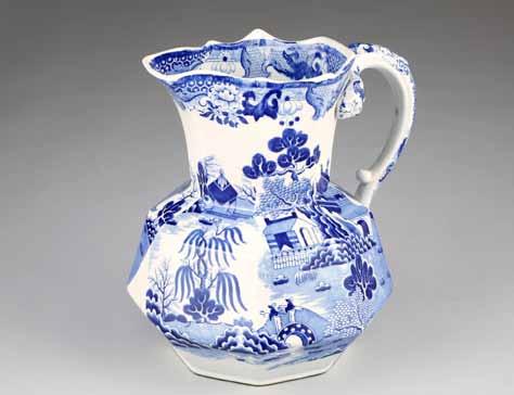 279-335 Ceramics 59 Lot 326 Lot 327 326 Large Masons Ironstone ewer, decorated in blue and white