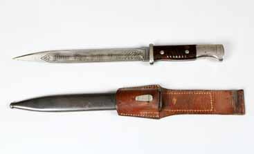 Third Reich Hitler Youth knife by RZM, a plain blade 13.