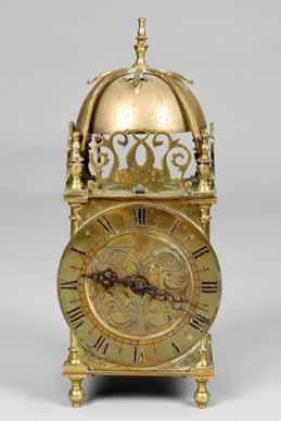 84 Clocks 444-450 Thomas R Callan Ltd Lot 448 Lot 449 448 19th Century French brass lantern clock,