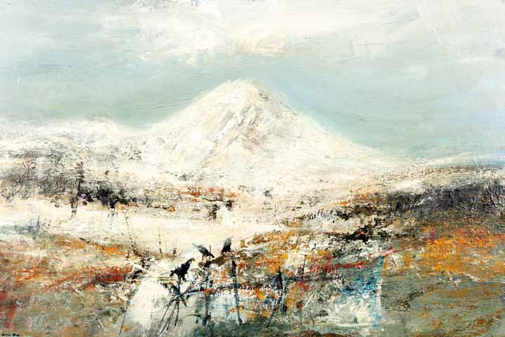 (Scottish/Iraqi born 1959) ARR Framed oil on canvas, signed Buachaille