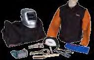 Premium Welding Kits Kit comes with complete gear bag Kit Includes: - Carbon steel scratch brush, long handle, 3 x 19 - Chipping hammer, cone and chisel head with spring steel  3 standard - Cotton