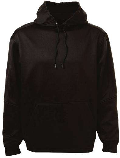 contrast lining and drawstring /Charcoal, Black/Gold ATC PTECH FLEECE HOODED SWEATSHIRT.