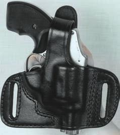 The three slots will permit the user to position the holster cross draw or strong side, slight muzzle to the rear or straight up and down.