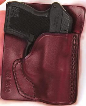 20 CONCEALMENT HOLSTERS D.A.H. SMALL OF BACK OR STRONG SIDE This holster is form molded to a snug fit, compact, easy to conceal.
